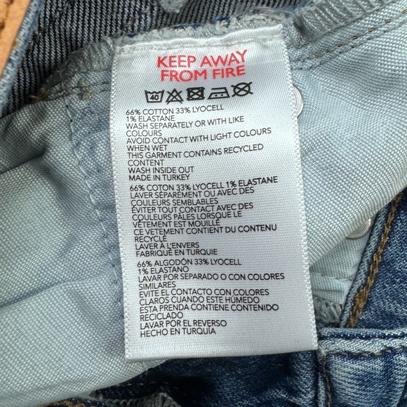 BDG Urban Outfitters Jeans Women's 24 Edie High Rise Skinny Leg Raw Hem Faded - Picture 8 of 12